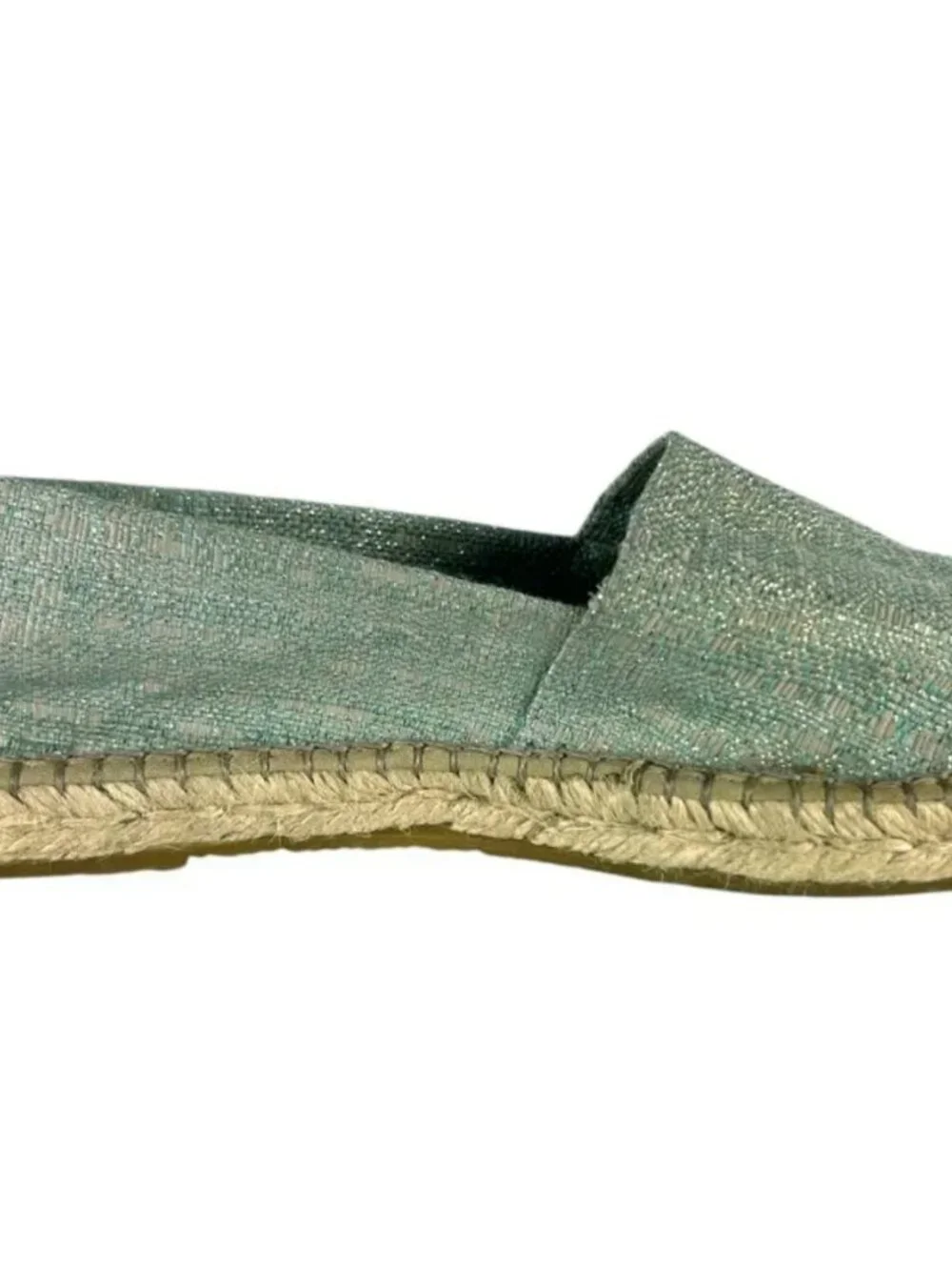 Ilse Jacobsen Slip-On Jute Espadrilles in Metallic Blue Size EU 41 US 10.5 - 11